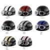 Adult Helmets Motorcycle Retro Half Cruise Helmet Motorcycle Scooter Helmet Goggles For Harley Vintage GERMAN Motorcycle