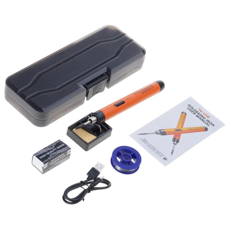 

Soldering Iron Set 200°C - 450°C Adjustable Temperature Solder Set Electronics Welding Tool for Phone Repair
