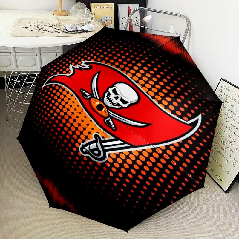 Tampa Bay Buccaneers Logo Umbrella Folding umbrella, automatic umbrella 8-Frame for Travel, camping Use Gift for Halloween Christmas