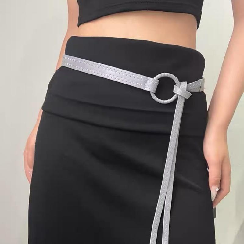Fashionable belt for women, 2026 new style, with skirts, Korean version, circular knot, retro, spicy girl accessories, high-end