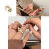 Trendy Ins Fashion Copper Ring Featuring Chic Heart Shape And Versatile Style For Women