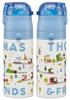 Skater Water Thomas the Tank Engine x Tsumupapa Stainless Small Sports Water Children's Bottle, 2-Way, Straw/400ml Capacity, Cup/350ml Capacity,
