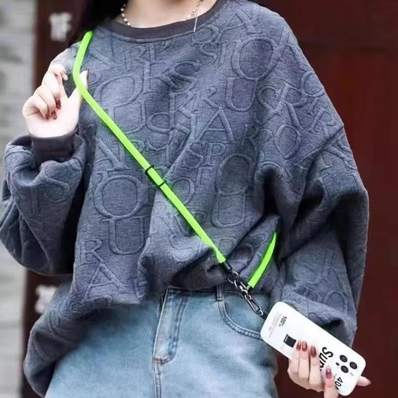 1pcs Universal 120CM Crossbody Lanyard Strap Chain For Phone Case Cover Sport Climbing Colorful Nylon Single Cord Rope