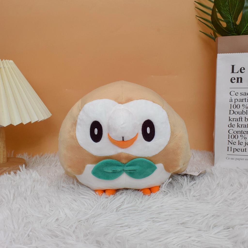 Rowlet Peluche Pokemon Plush Toys Stuffed Dolls Cartoon Cute Dolls Kawaii Birthday Christmas Gift for Kids Friends Collection