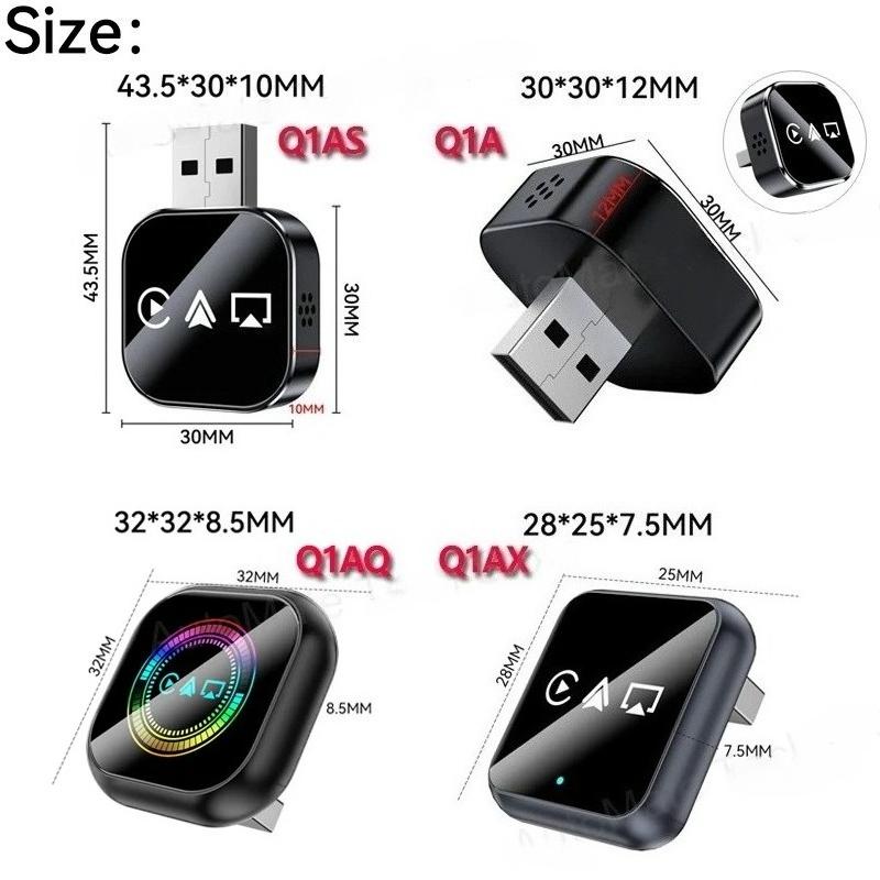 NEW 2025 Upgrade 3-in-1 Wireless Carplay Mirror Link Adapter Instant Wired To Wireless Conversion Plug & Play for Wired Carplay