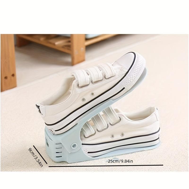 Space Saving Helper.Adjustable Height Space Saving Shoe Rack/Shoe Storage Rack/Double Layer Shoe Holder Storage Rack/Shoe Slot/Slippers Storage Rack