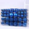 100-Piece Christmas Tree Ornament Set: Shiny, Hollow 3-6cm Balls