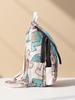Ethnic Embroidered Canvas Backpack For Women With Multiple Compartments For Daily Use