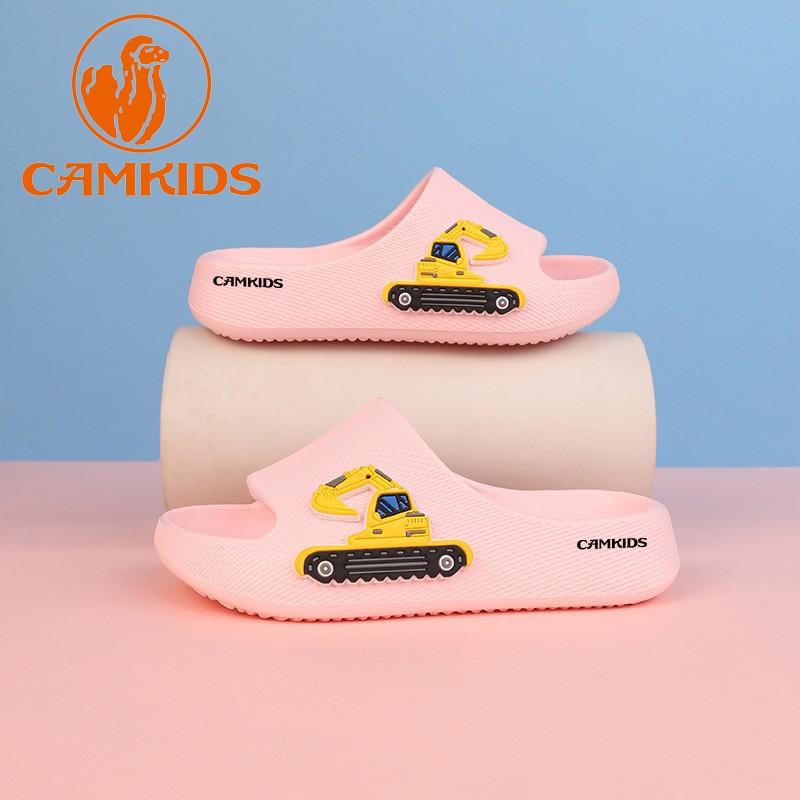 CAMKIDS Kids Cartoon Slippers Boys Girls Indoor Non-Slip Home Footwear Comfortable Soft Sole