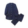 KINGSHORE Cotton Gauze and Comfortable for the Stylish and Perfect for Hospital Day Loungewear Men's 100% Pajamas, Collarless, Soft, Breathable, Skin.