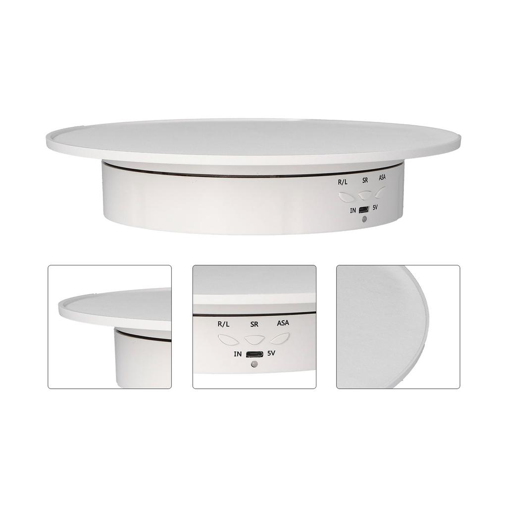 200mm Motorized Rotating Display Stand Bracket 3 Speed Adjustable USB Powered Jewelry Electric
