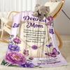 Mom's Gratitude And Love Blanket Suitable for Sofas,travel, Living Rooms Also a Good Gift for Friends and Family Suitable for All Seasons.