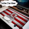 Custom Name Mouse pad Red Lion Football Club Mouse Pad Desk Mat, Non-Slip Rubber Backer Pad For Computer Notebook Gaming Mouse Pad Birthday Gift