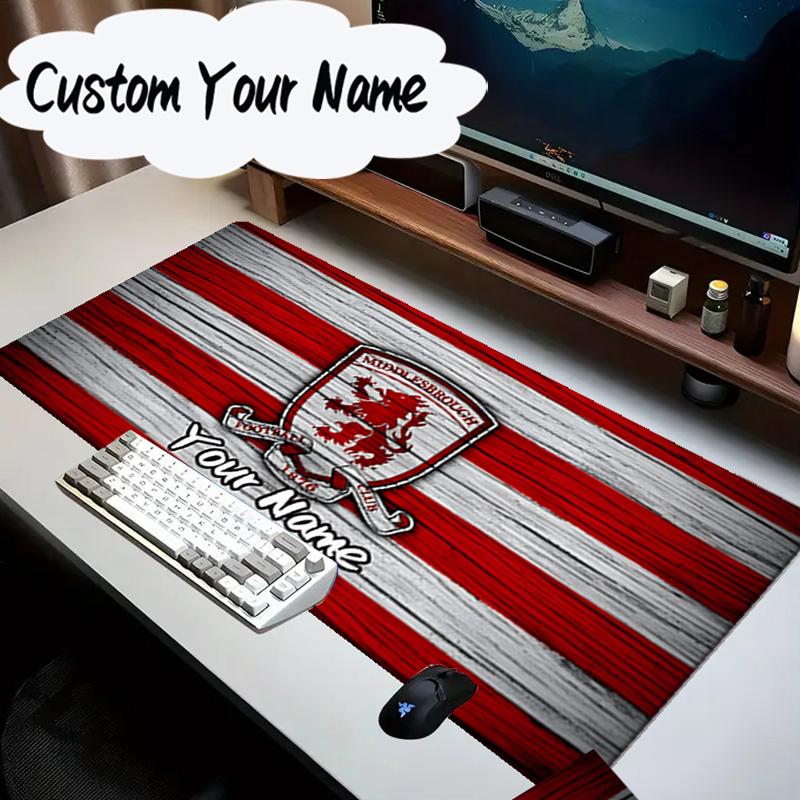 Custom Name Mouse pad Red Lion Football Club Mouse Pad Desk Mat, Non-Slip Rubber Backer Pad For Computer Notebook Gaming Mouse Pad Birthday Gift