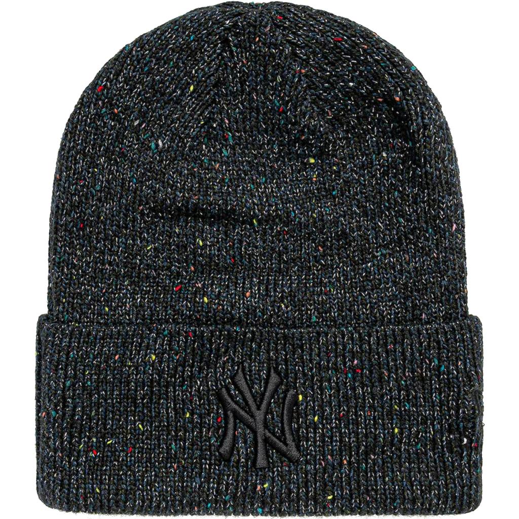 New Era Wmns Glitter Beanie New York Yankees Hat, Womens Black Cap