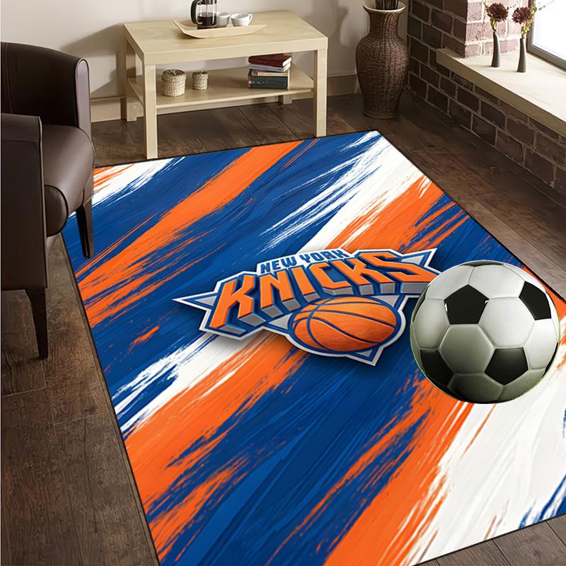 Knicks Logo Teppich Büro Teppich Rutschfeste Matte, Stuhlmatte Bodenbelag für Gaming, Schlafzimmer, Wohnzimmer, Heimdeko Weihnachtsgeschenk