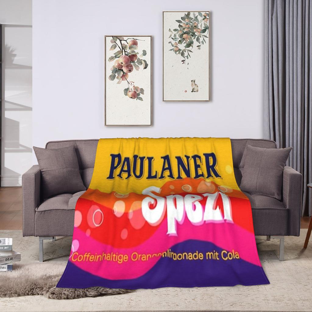 Paulaner Spezi Deka Kvalitní Teplá Měkká Ložní prádlo Přehozy Zima Studenti Venkovní Potisk Přehoz