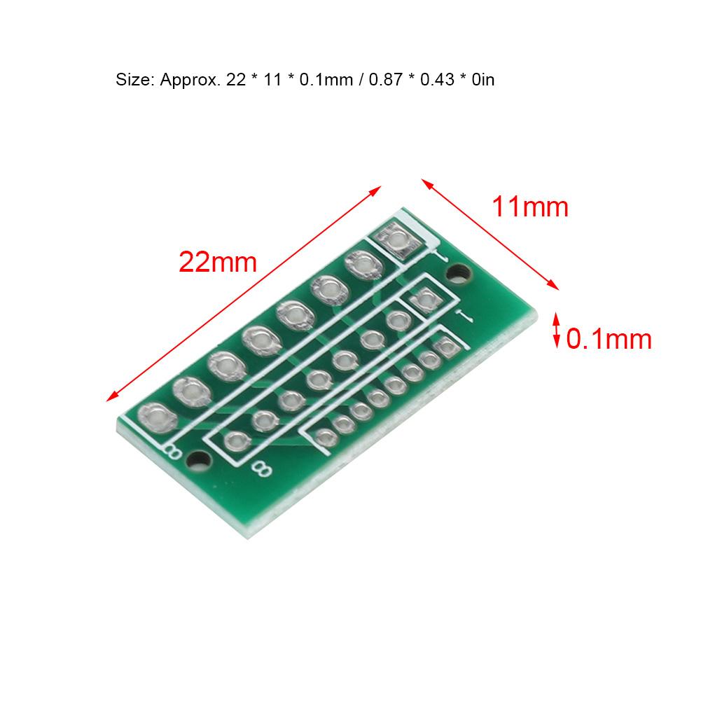 10pcs 1.27MM 2.0MM 2.54MM 8 Pin 3 Row 24 Holes Adapter Board for Wireless Modules