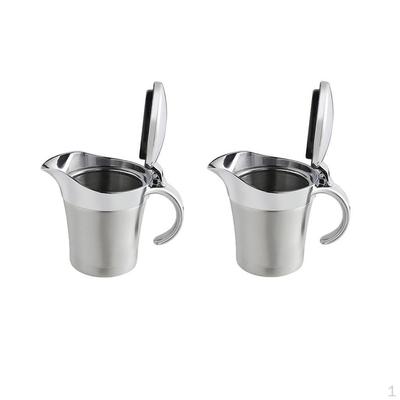 Insulated Gravy Server Sauce Sesoning Jug Milk Thermal Boat 2x