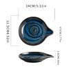 Kitchen Storage Spoon Holder in a Water Droplet Shape, Ceramic Long-Handled Spoon Rack, Suitable for Soup Spoons, Small Spoons, And Large Spoons