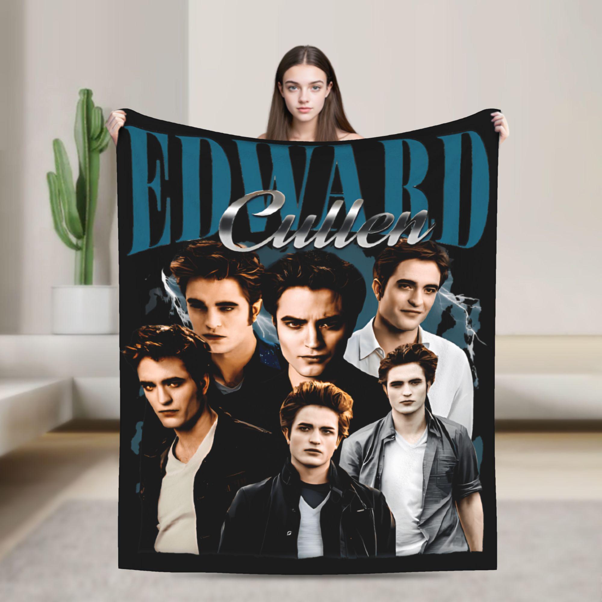 Edward Cullen Blanket Quality Soft Robert Pattinson Throw Blanket Winter Students Outdoor Print Bedspread 130x150cm