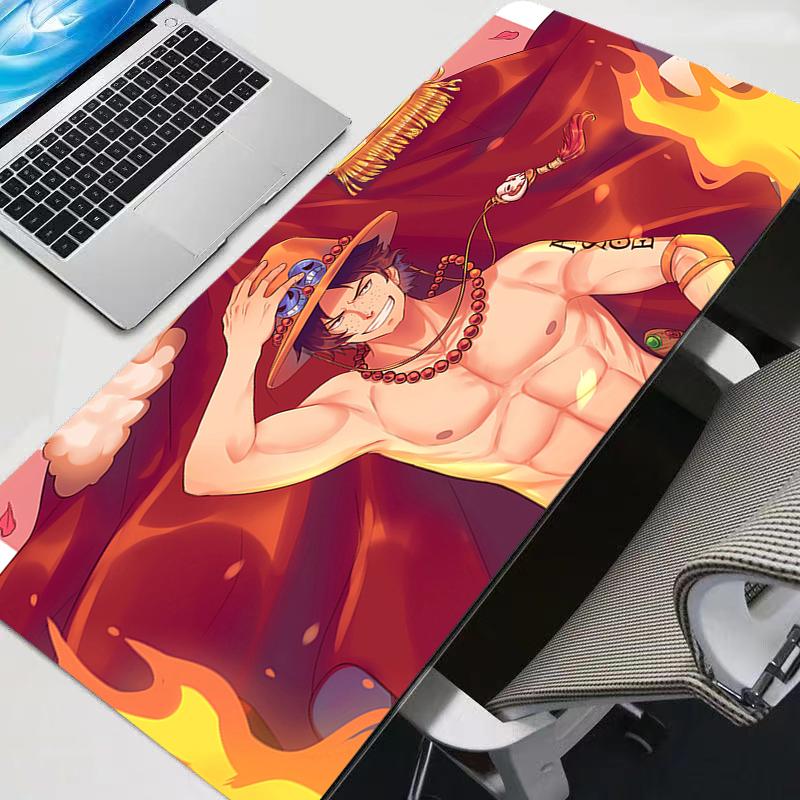 New Mouse Pads Big Gamer One Piece Ace Anime Notebook Games New Mouse Pads Big Keyboard Pad Mousepad Mouse Mat Gaming Desk Mat
