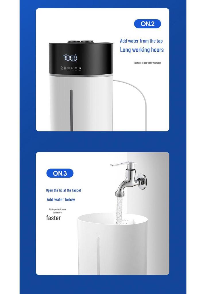 18L Smart Ultrasonic Floor-standing Humidifier for Home & Industrial Use