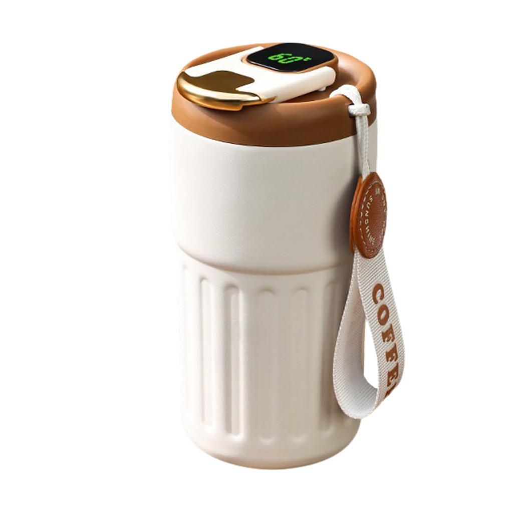 450ML Niedlicher Kaffeebecher Tragbarer Edelstahl Isolierbecher für den täglichen Gebrauch