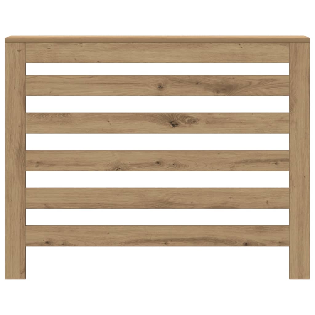 Radiator Cover Artisan Oak 104 X 20 X 82 Cm Engineered Wood