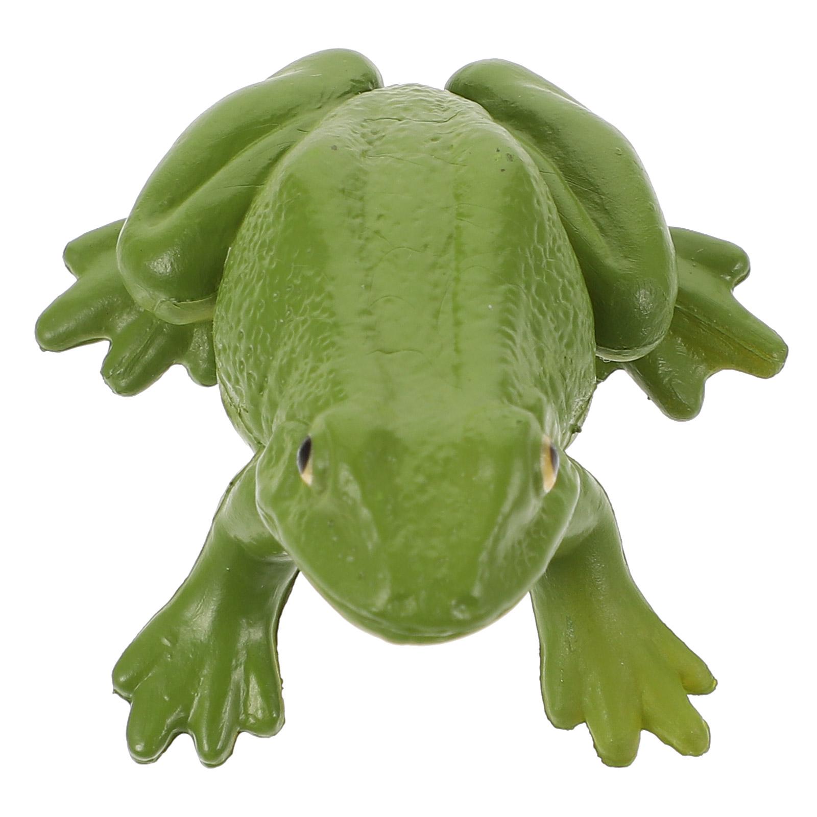 

Animal Model Toys Frog Gift Early Education Puzzle Ornament Statue Plastic Teaching Prop Figurine 5X5X3.5CM