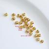 14K Gold-Filled Color-Preserving Snowflake Spacer Beads for DIY Bracelets
