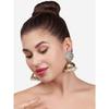 Antique Gold Tone Kundan Embellished Jhumki Earring For Women