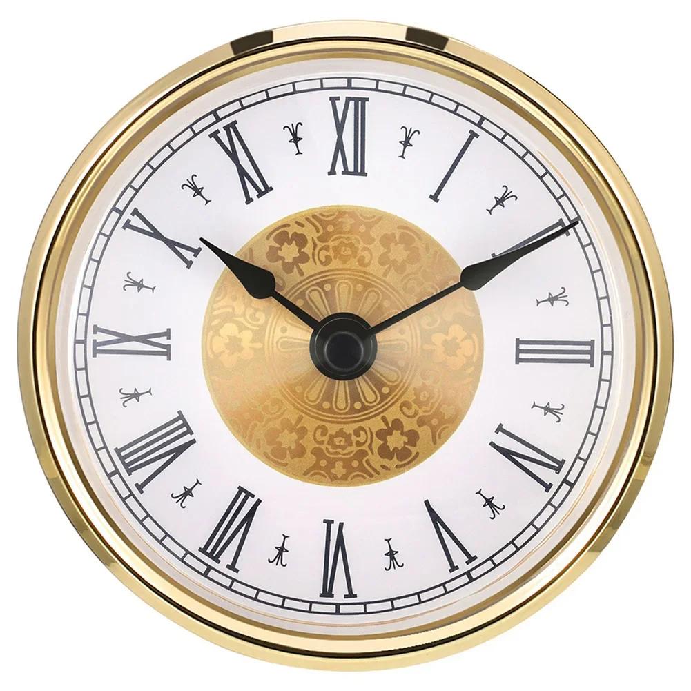 80MM Quartz Clock Inserts Classic Clock Craft Movement Mechanism Replacement Roman Arabic Numerals Art DIY Ornament Home Decor