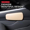 Automotive Knee Cushion Leather Car Knee Cushion Car Armrest Support Car Pillow Auto Knee Leg Elbow Cushion Pad Soft Arm Pad