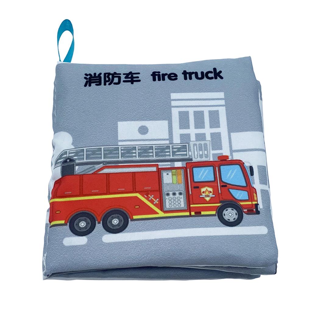 Chinese/English/Spanish Baby Cloth Book Parent-child Interactive Early Childhood Education Book Bilingual Early Education Cognitive Reading Material