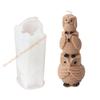 85AD 3D Stacked Animal Mold Adorable 3D Deer Elephant Kitten Bird Silicone Mould for Homemade Cake Chocolate Crafts