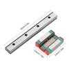 1pc LML12B Miniature Linear Rail Guide 12mm Width   Slide Block (100mm)