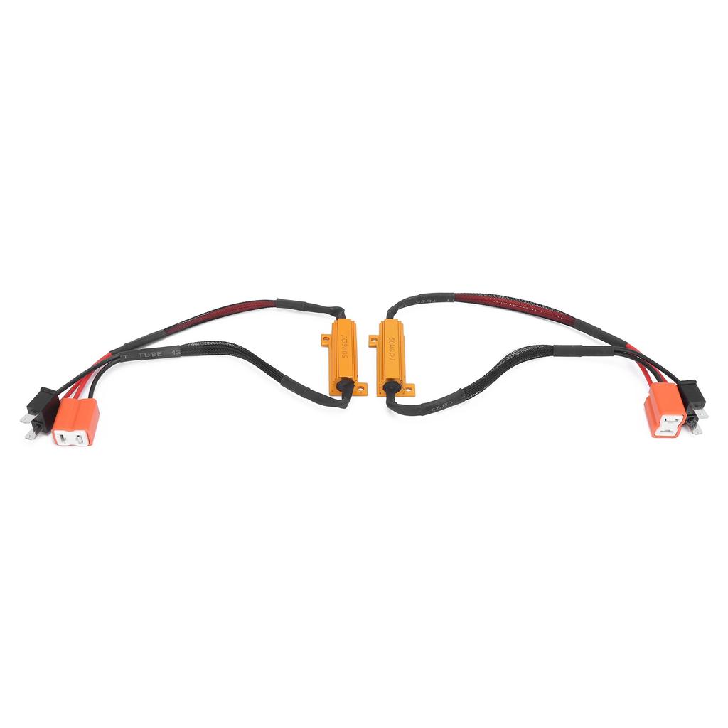 2pcs H7 LED Fog Light Decoder 50W 12V Load Resistor Car Headlight Lamps Anti Flicker Canceller