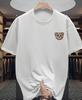 Men's Cartoon Bear Print Crew Neck Pure Cotton Fashion Trendy Brand Short-sleeved Casual T-shirt Men's and Women's Same Style