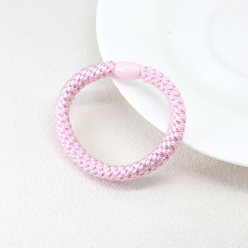 High-Elastic Embroidery Thread Hair Tie for Women - Twisted Ponytail Holder
