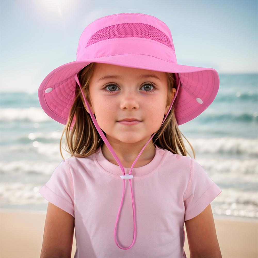 Breathable Children Fisherman Hat Mesh Sun Protection Hat  for Outdoor Activities