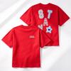 2026 Cute Patch Letter Star Graphic Cotton Unisex Short Sleeve Tshirts For Kids Adults Casual Street Tops
