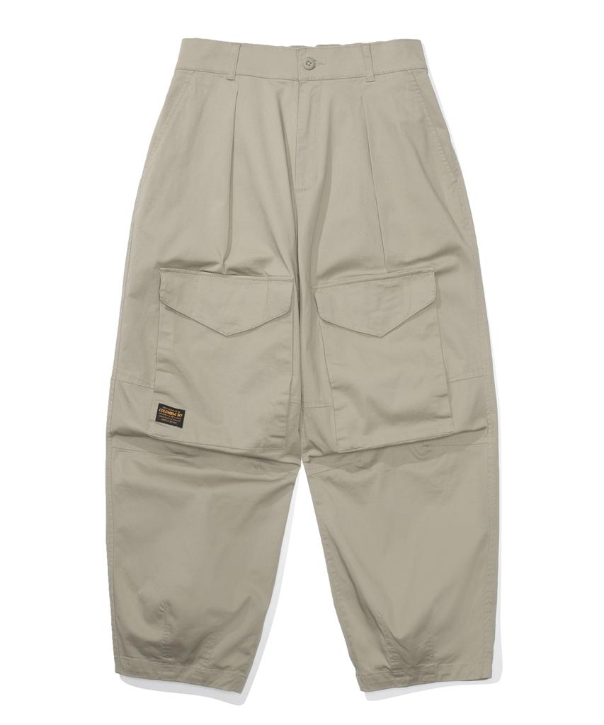 COLUMBIA UNIVERSITY Mil-Label Pocket Wide Fit Balloon Pants Heritage Beige