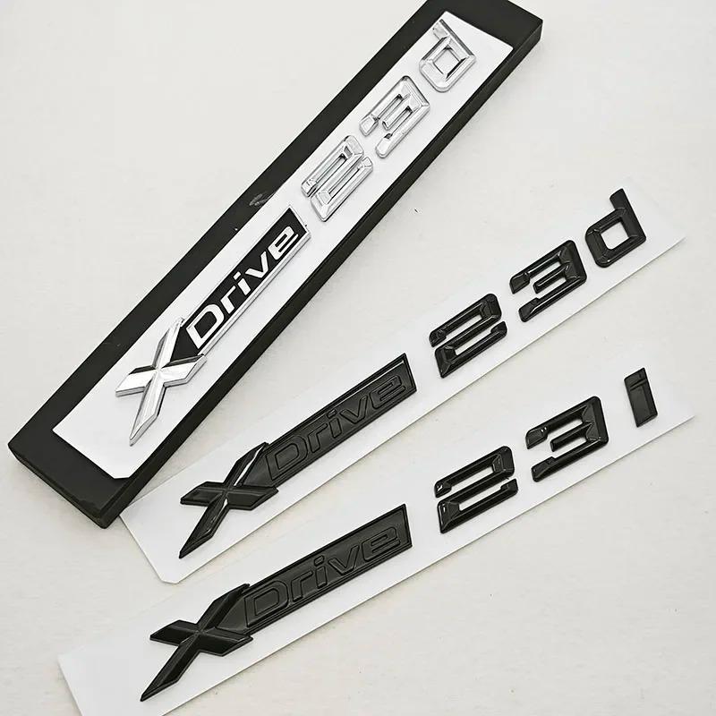 BMW X1 X2 X3 XDrive 23i 23d 3D ABS Car Styling Logo Emblems Rear Trunk Badge Side Fender Decals Exterior Accessories yq2