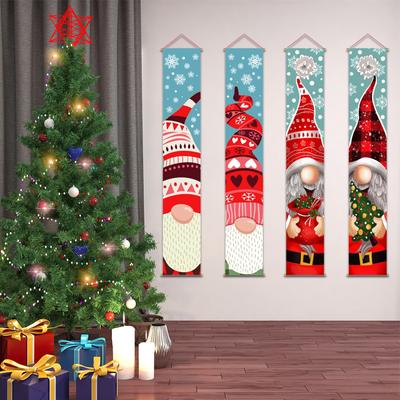 Bannière de Porche de Noël à Suspendre sur la Porte Joyeux Noël Décoration pour la Maison Ornement de Noël Cadeaux de Noël 2022 Bonne Année 2023