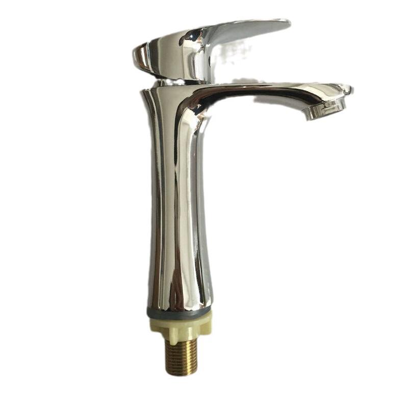 Zinc Alloy Single Cold Leaf Design Basin Faucet