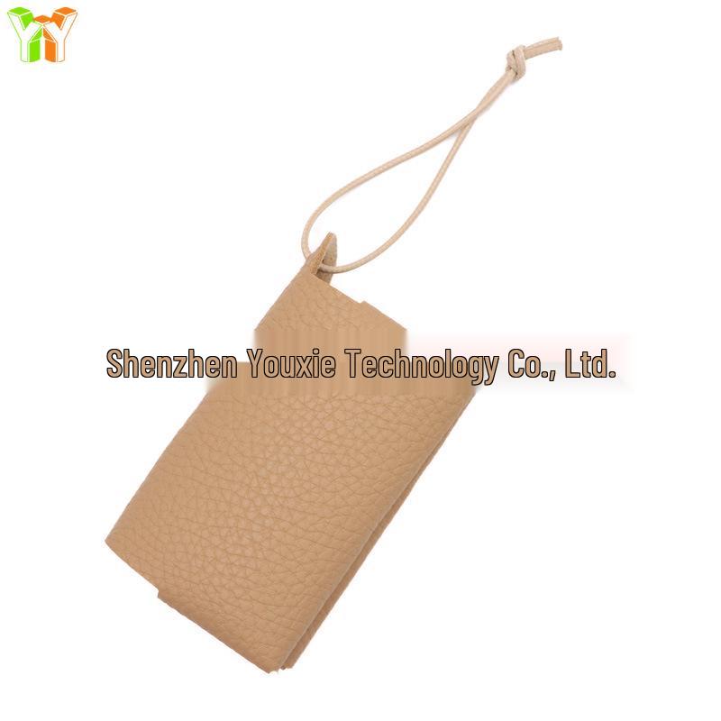 

Compact PU Leather Tissue Box Cover and Storage Pouch абрикосовий