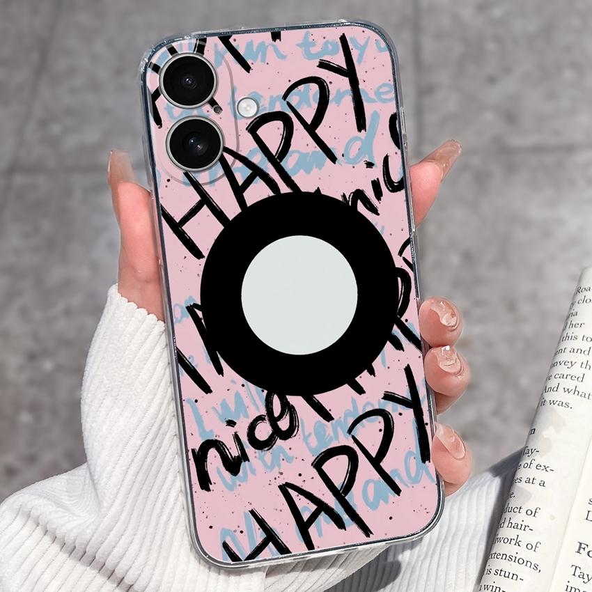 For iPhone 17 Air 16 15 14 13 Pro Max Plus 16e Luxury Clear Phone Case Cute Couple Piggy Pattern Soft Silicone Anti Slip Shell For iPhone Bumper Cover