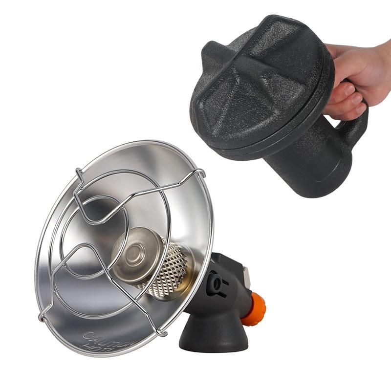 Outdoor Camping Portable Stainless Steel Mini Gas Heater Winter Fishing DurableTent Stove for Ice Fishing Metal Camping Tool