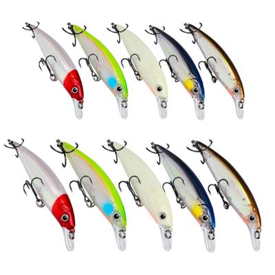 5 vnt. Vobleriai žvejybai, šviečiantys, kieti masalai 7g/14g Crankbait Ešeriams, Swimbait gėlavandeniams ir sūriavandeniams